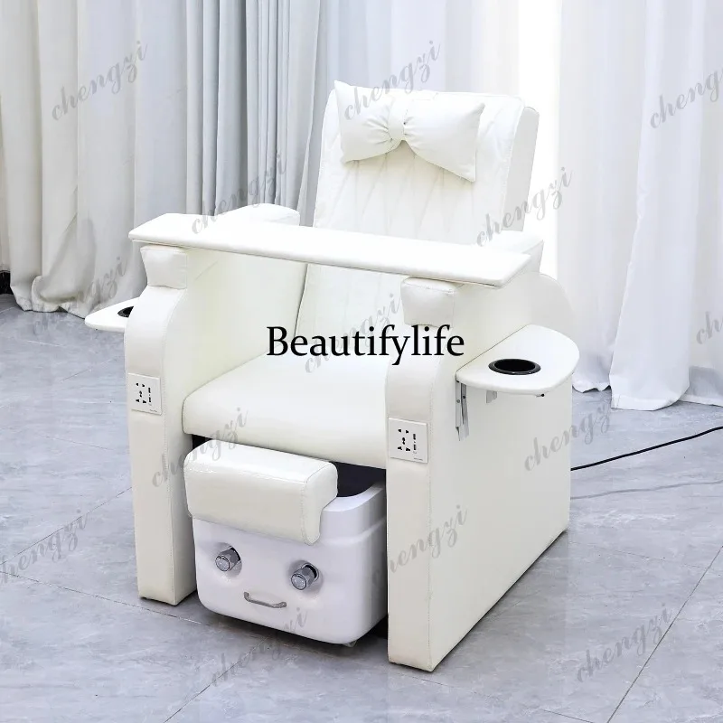 K182 Electric Nail Art Manicure Table Adjustable Eyelash Extension Foot Bath Sofa Manicure Table Simple Modern Furniture