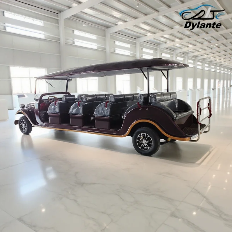 New Sightseeing Classic Car Electric Classic Golf Cart 72V Intelligent Electronic Control  Retro Classic Car Electric Car Sale