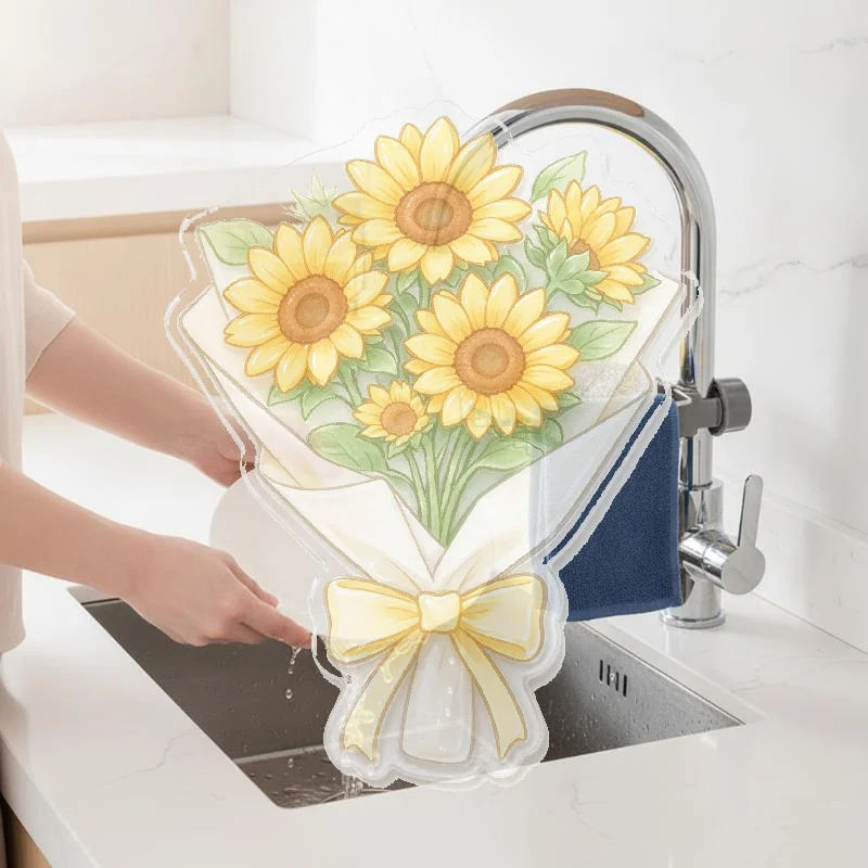 Stainless Steel Kitchen Sink Caddy Adjustable Clamp Rustproof Organizer for Sponges Dishcloths Perfect for Rental Homes Dorms