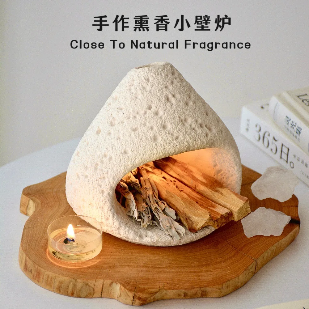 Niche high-end fireplace aromatherapy burner meditation yoga lavender sage purification demagnetization incense burner