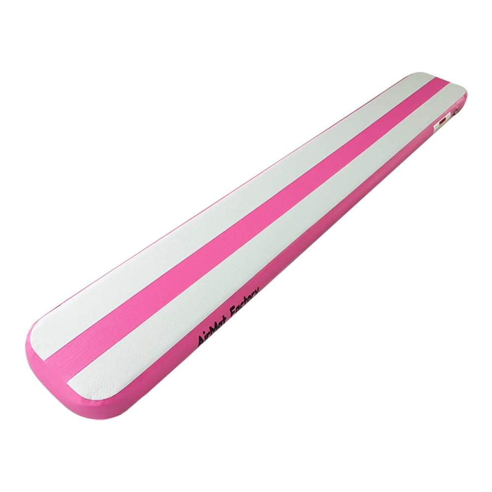 New arrival pink  3m 0.4m 0.1m inflatable gymnastics floor air balance beam