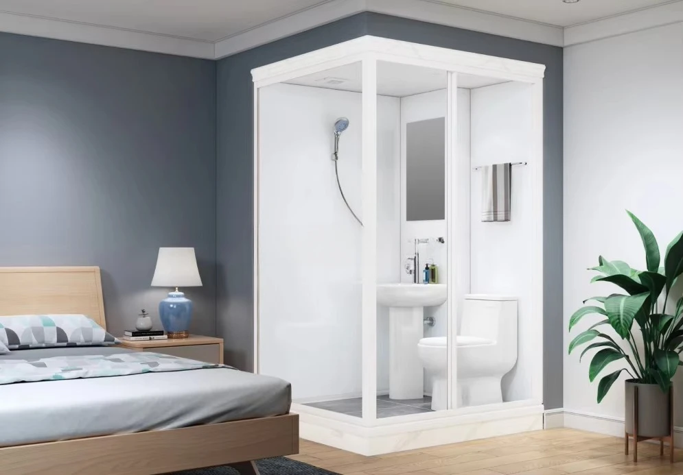 Prefab Modular Bathroom Shower Cabin Room Enclosure Pods for Container House and Portable Toilet