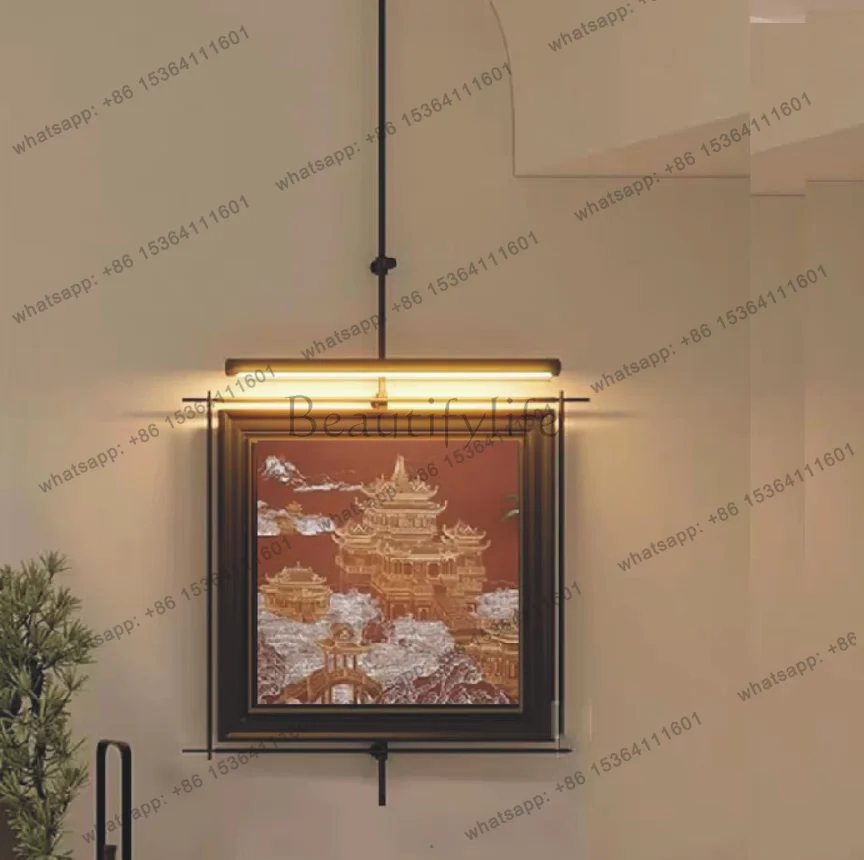 Medieval style metal three-dimensional relief wall decoration painting room dining chess and card room club atmosphere
