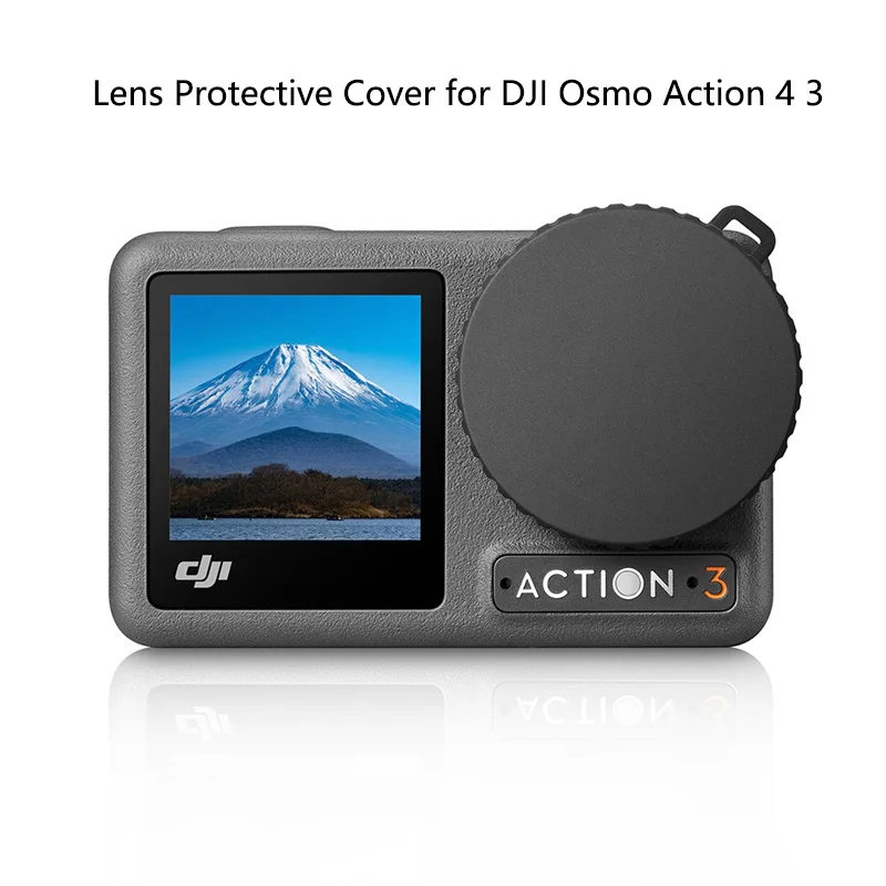 Camera Lens Dust Cover for DJI Osmo Action 4 3 Non Slip Silicone Dust-proof Protective Cover Case Cap for DJI Action 3 4