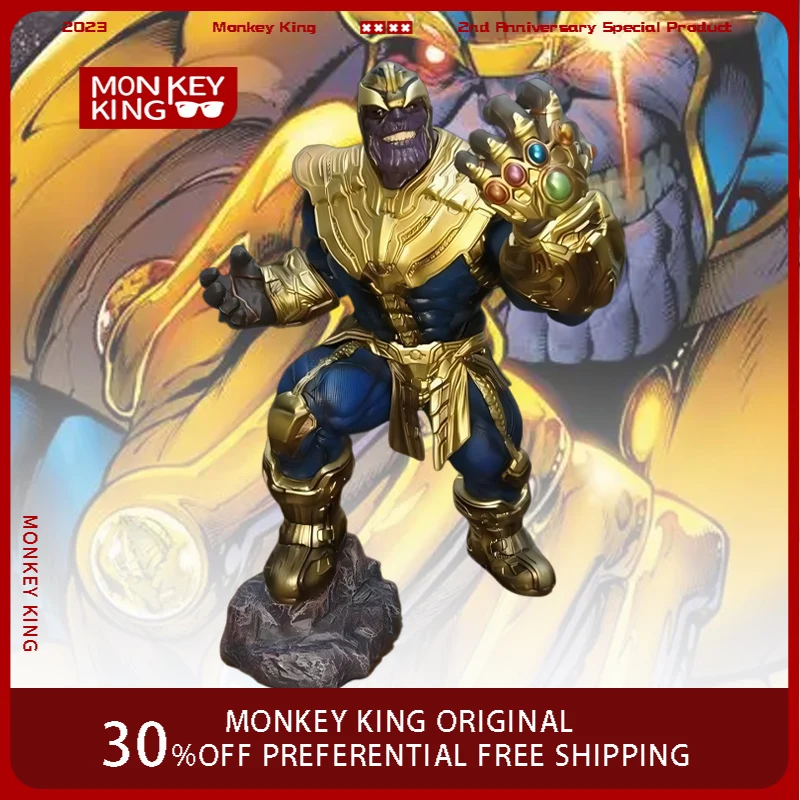 

40cm The Avengers Figure Thanos Iron Man GK Anime Collection Model Desktop Ornament Decorations Holiday Gifts Children Toys