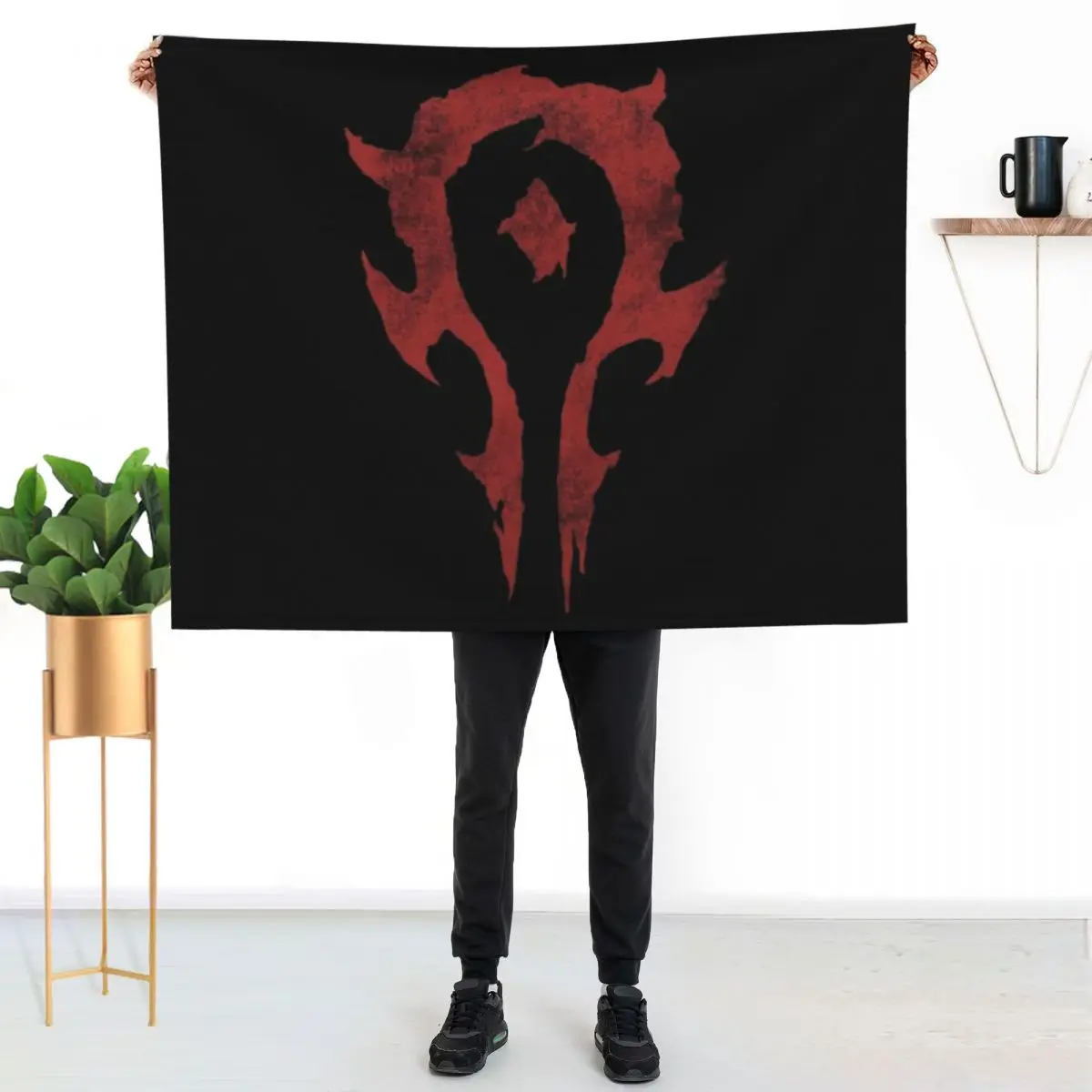 

Another Horde logo Throw Blanket Anti Shedding Soft Fuzzy Blanket for Home