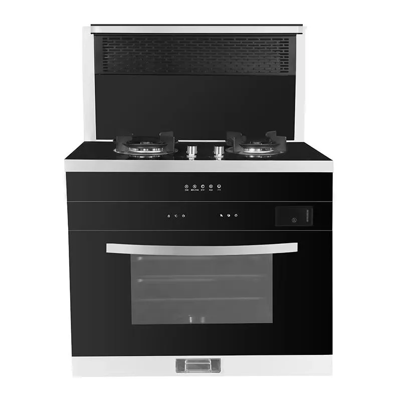 Multifunctional  Integrated Stove, Lower Exhaust Range Hood, Gas Stove with Steam Function, Modern Kitchen Appliance