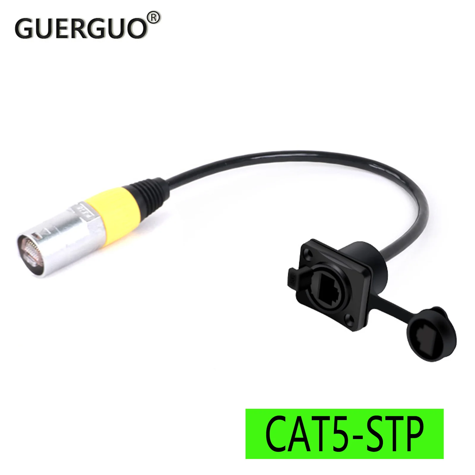 

RJ45 Male to Female Cable,RJ45 Ethercon Male Plug,RJ45 Waterproof Sockets IP65 Ethernet Panel Mount,CAT5E SFTP LAN Network Cable