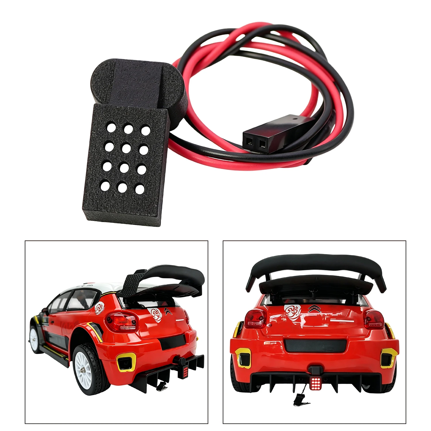 6V LED Red Pilot Light Taillight for MJX HYPER GO 1/10 MJXRC 10303 RC Car Off-road High Speed RC Car Truck Upgrade Accessories