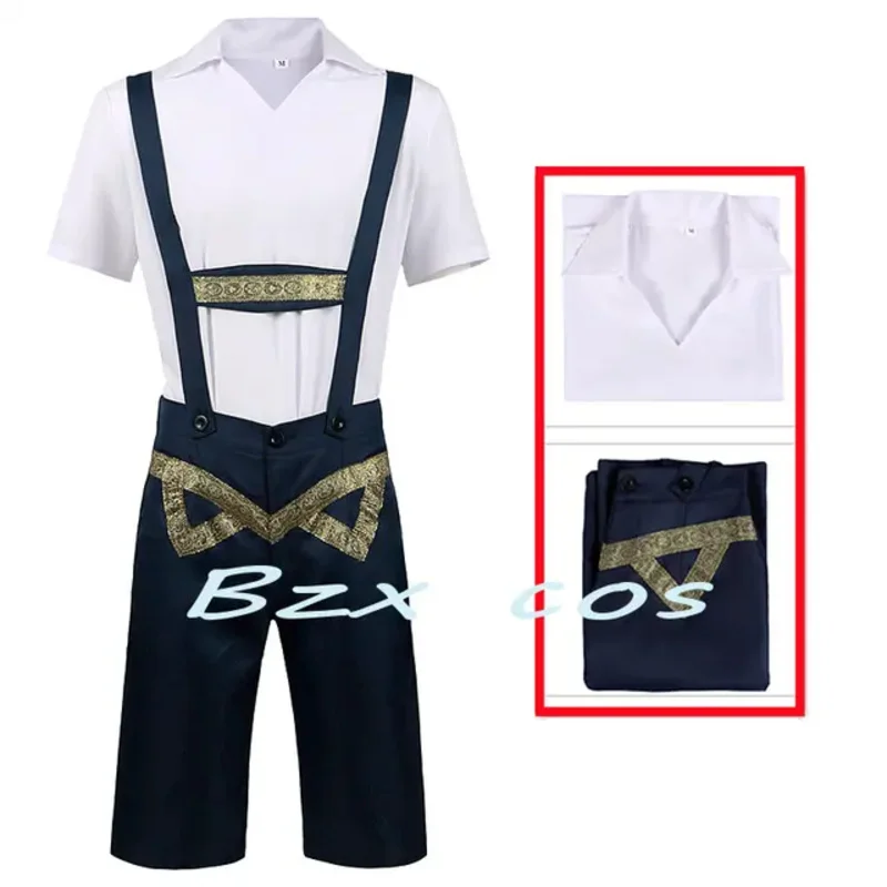 Lederhosen Bavarese Cosplay Oktoberfest Costume Cosplay Octoberfest Beer Festival Costumi Halloween per bambini Ragazzi Costume da birra