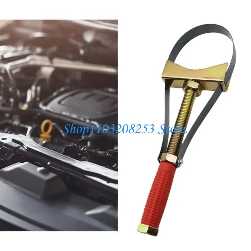 

R6FA Universal Oil Filter Remover Tool Multifunctional Auto Hand Tool Oil Filter Removal Tool Adjustable Strap Wrench Tool