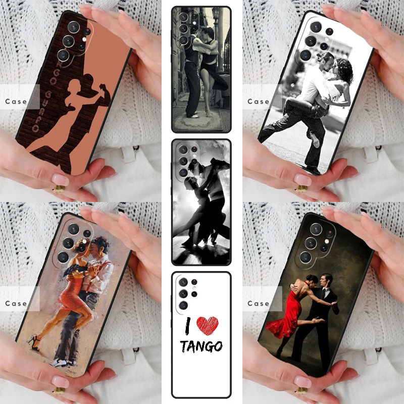 Latin Tango Dancing Dance TPU Phone Case for Samsung Galaxy S26 S25 S24 S23 S22 S21 S20 Note10 Plus FE Ultra Cover