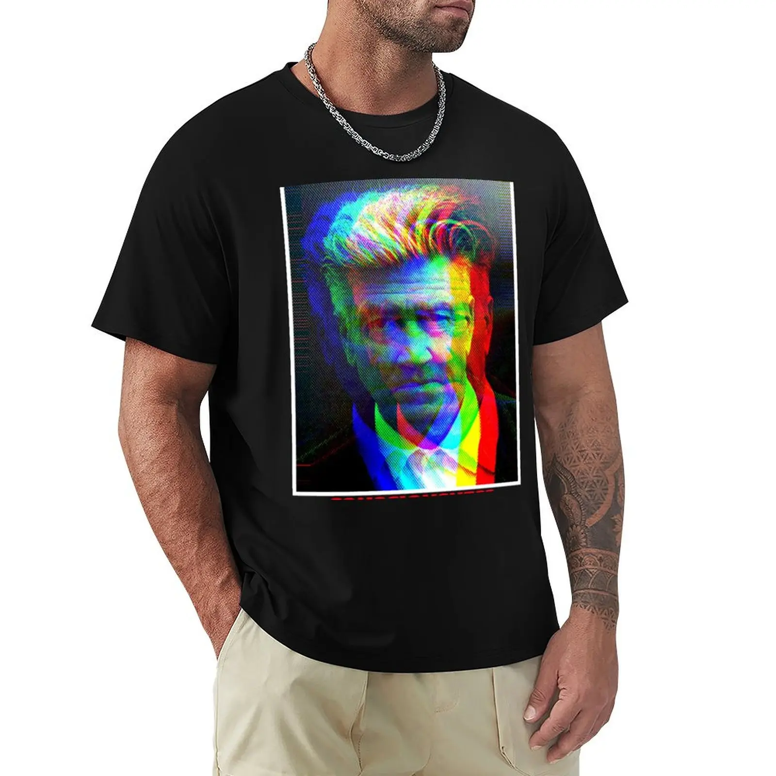 David Lynch Consciousness T-Shirt Casual All Match Tee Shirt for Men