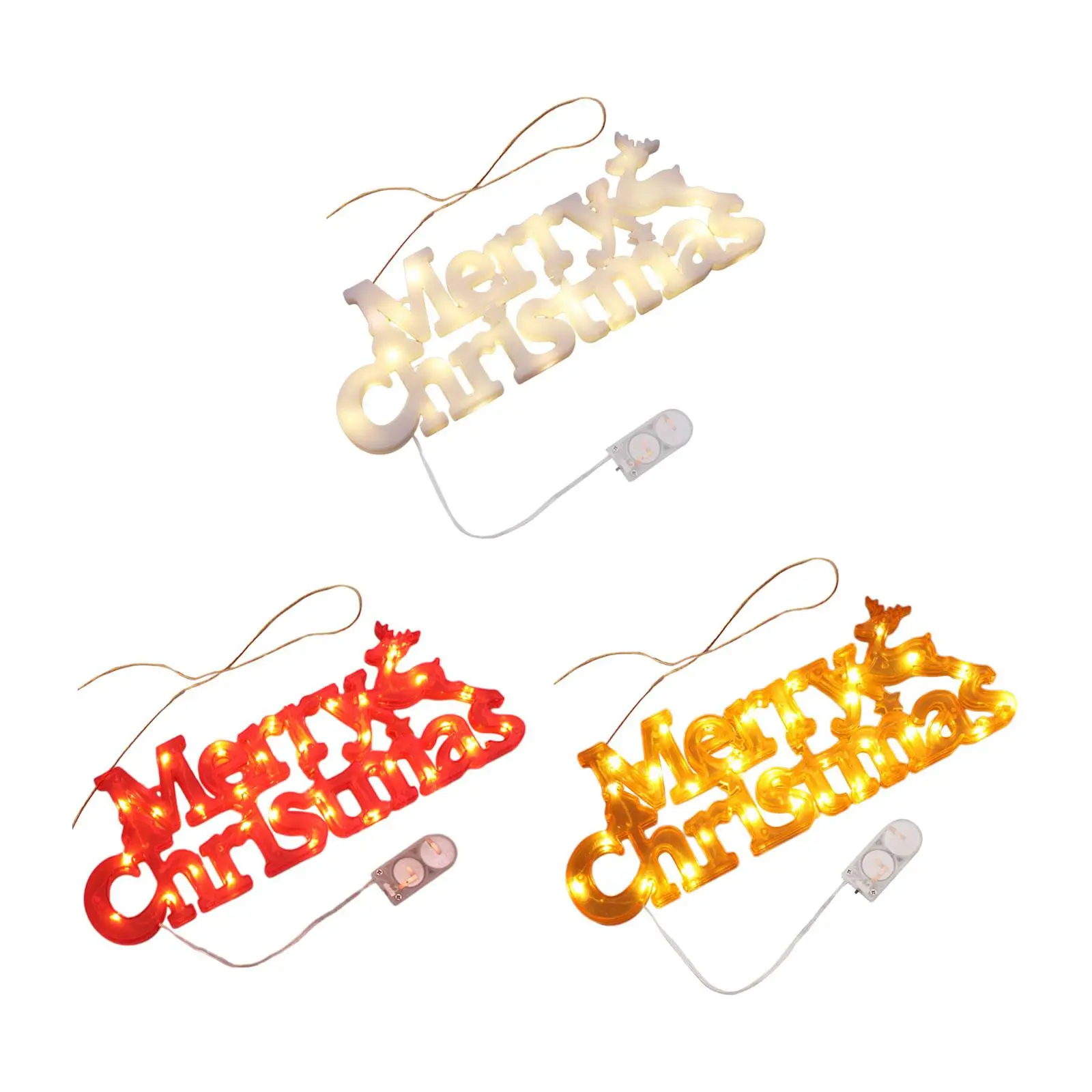 Merry Christmas Neon Sign Decoration Light Up Boards Christmas LED Plaque for Farmhouse Indoor Holiday Porch Favor Supplies