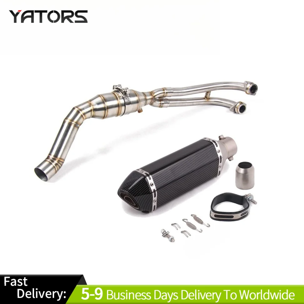 

For Yamaha TMAX 530 560 2017-2021 Full Exhaust System Front Link Pipe Mufflers Exhausts Pipes