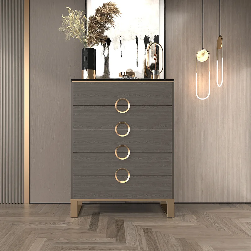 خزانة ذات أدراج إيطالية فاخرة وخفيفة الوزن، وخزانة جانبية لغرفة المعيشة، وخزانة دلو لغرفة النوم