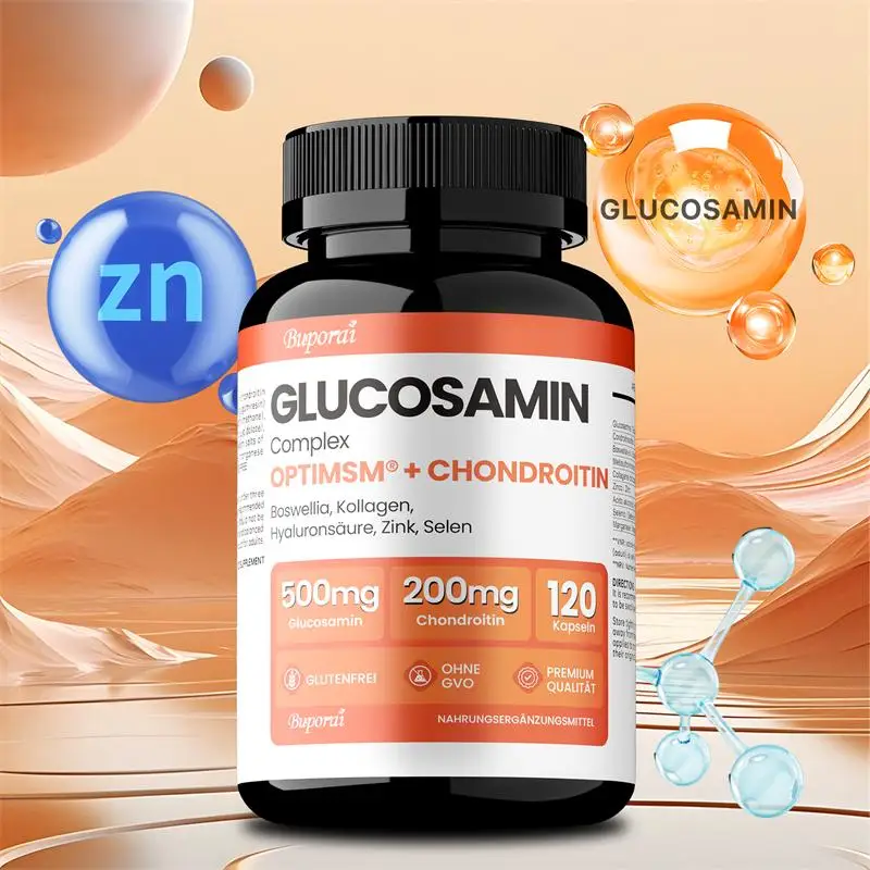 

Комплекс глюкозамина - поддерживает здоровье костей и снятие дискомфорта суставов, повышает гибкость - добавка для поддержки суставов