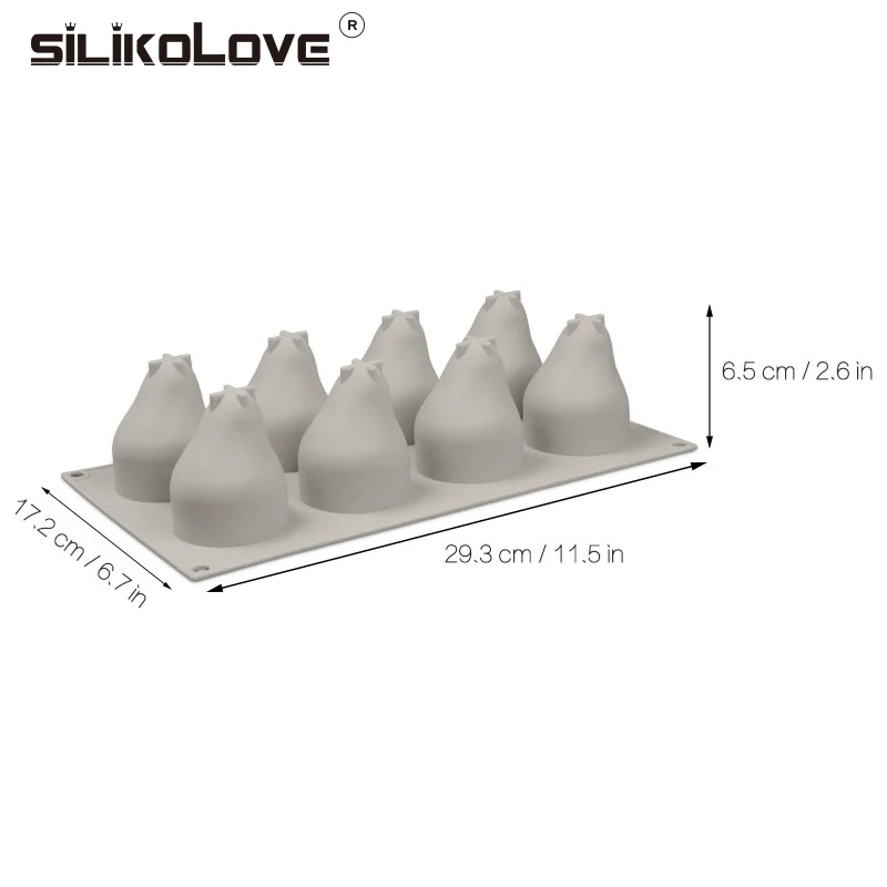 SILIKOLOVE Pear Shape 3D Silicone Cake Baking Mold For Mousse Truffle Brownies Pan Molds Silicone Pastry Tool Cakes