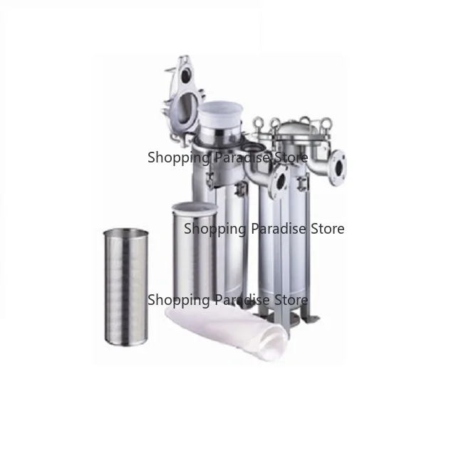 Single bag filter housings are suitable for liquid prefiltration particularly large volume and or high viscosity liquids