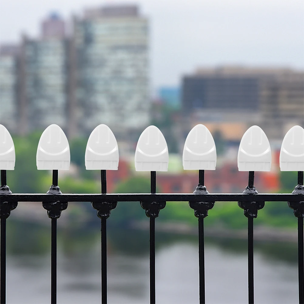 

20Pcs Railing Post Caps 2.08x1.57 Inch White Plastic Fence Post Covers for Deck Stair Handrail End Easy Installation