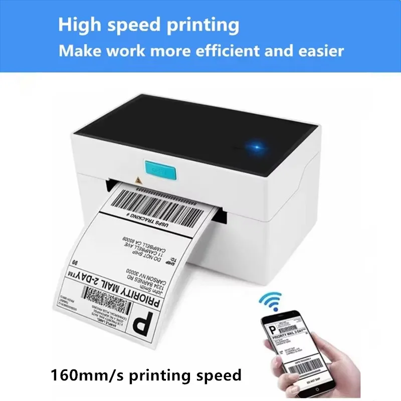 طابعة حرارية 4 بوصة Amazon FBA DHL FedEx UPS Express Waybill 100X150mm USB سماعة لاسلكية تعمل بالبلوتوث طابعة ملصقات الشحن 160 مللي متر/ثانية #5