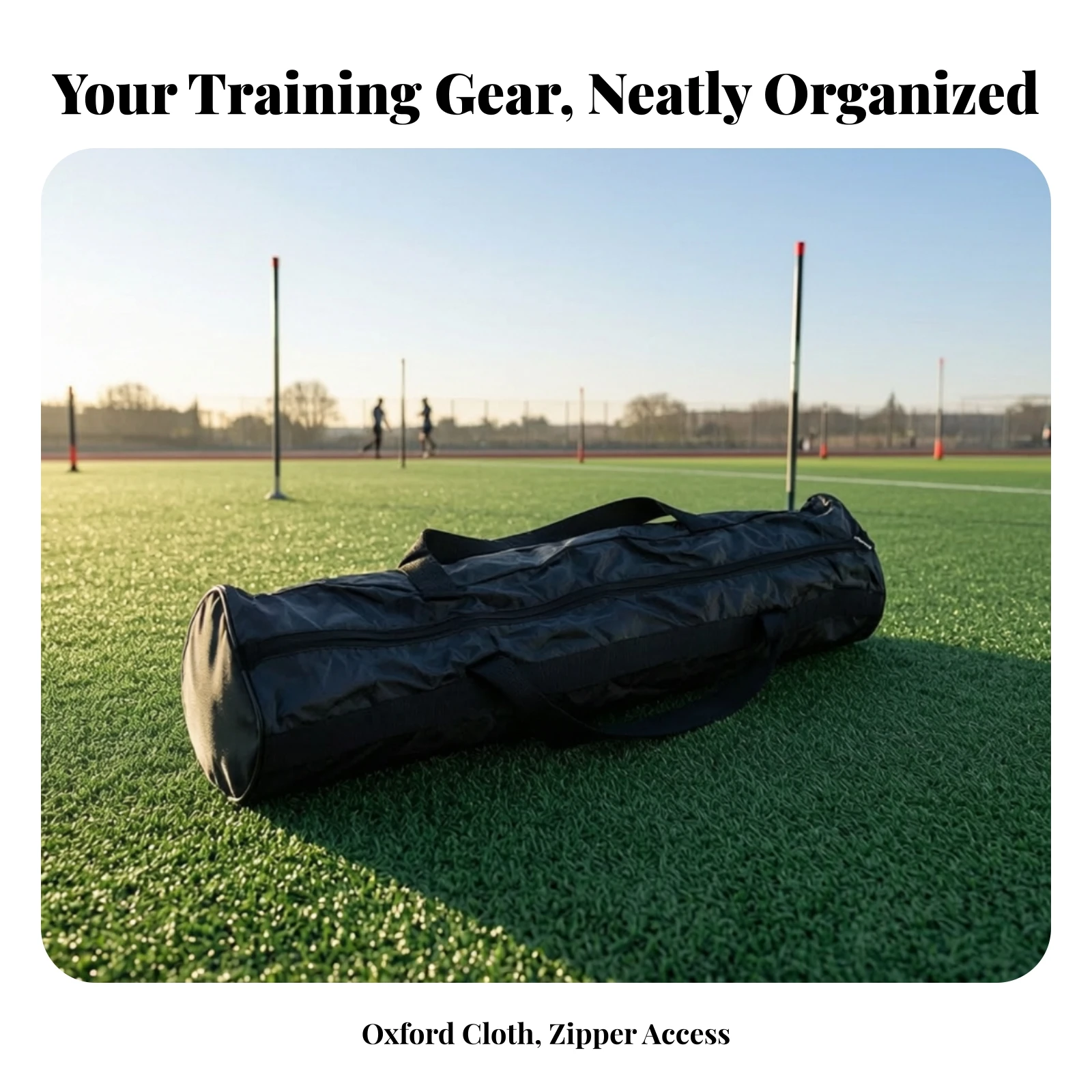 Pole Storage Bag Portable Training Pole Bag Tear-Resistant Padded for Coaches, Outdoor Practice, Gym