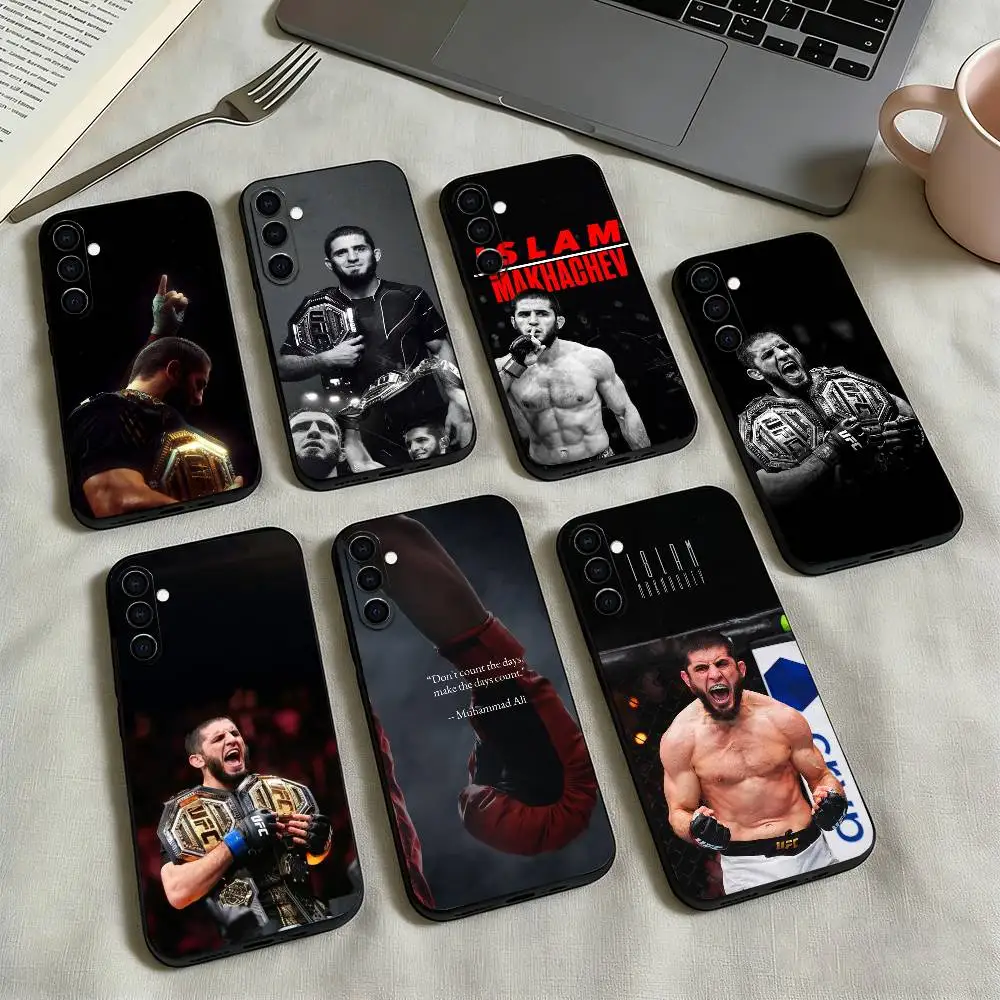 P4P Islam Makhachev-m Phone Case For Samsung Galaxy A73,A72,A71,A70,A53,A52,A51,Others Soft Black Cover