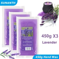 Mascarilla hidratante de lavanda para manos y pies, 450g/200g, exfoliante, cuidado de SPA, parafina, 1/3 Uds., parafina nutritiva, restaura el brillo