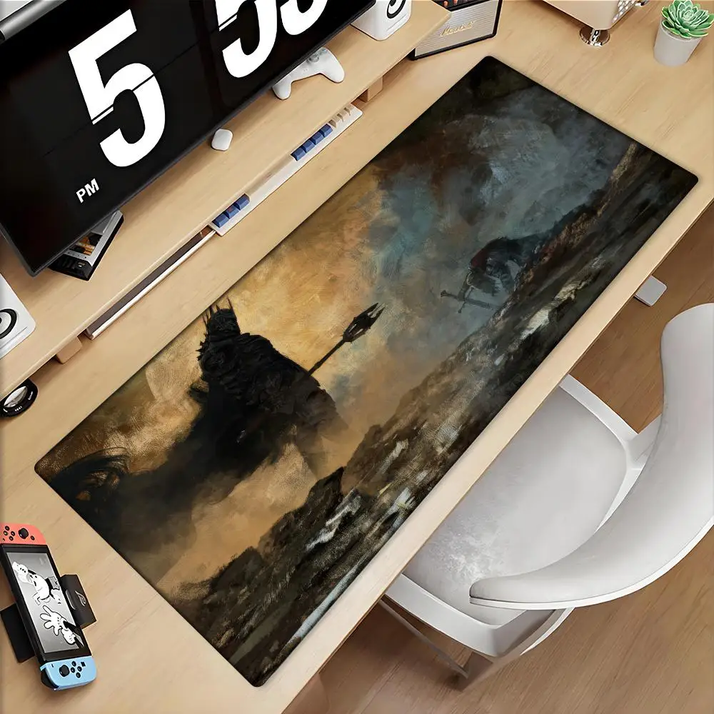 

Middle Earth Mouse Pad L-Lords of Rings Computer Desk Mat Gamer Keyboard Mat Stitched Edge Mousepad Cabinet Pc Table Mouse Mats