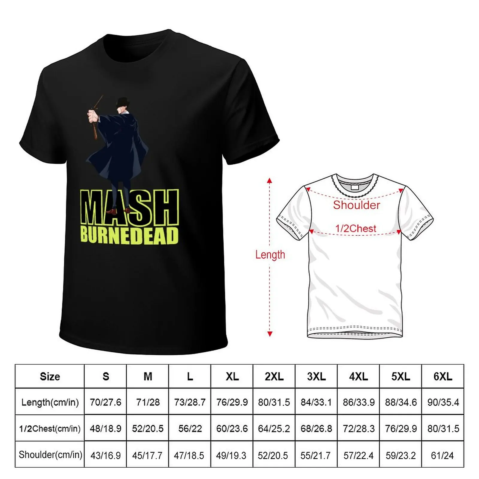 Mashle - Mash Burnedead T-Shirt Standard Fit Solid Tee Shirt
