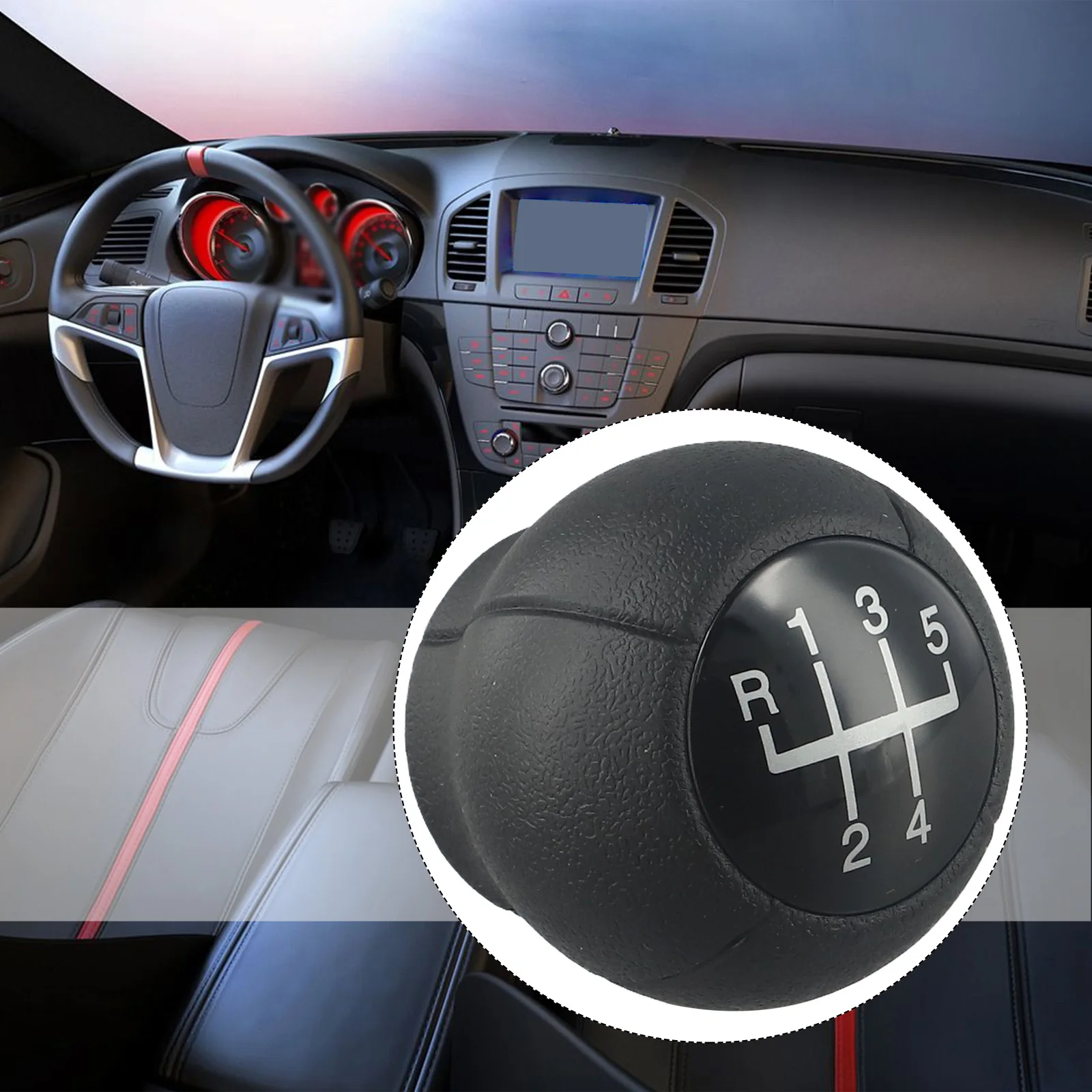 Manual Shift Knob Car Gear Shift Knob Car Gear Replacement Color As The Picture Shows 5-speed Gearshift Manual