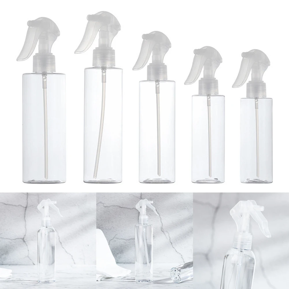 100/120/150/200/250ml Plastic Spray Bottle Transparent Makeup Moisture Atomizer Pot Fine Mist Sprayer Bottles Hairdressing Tools