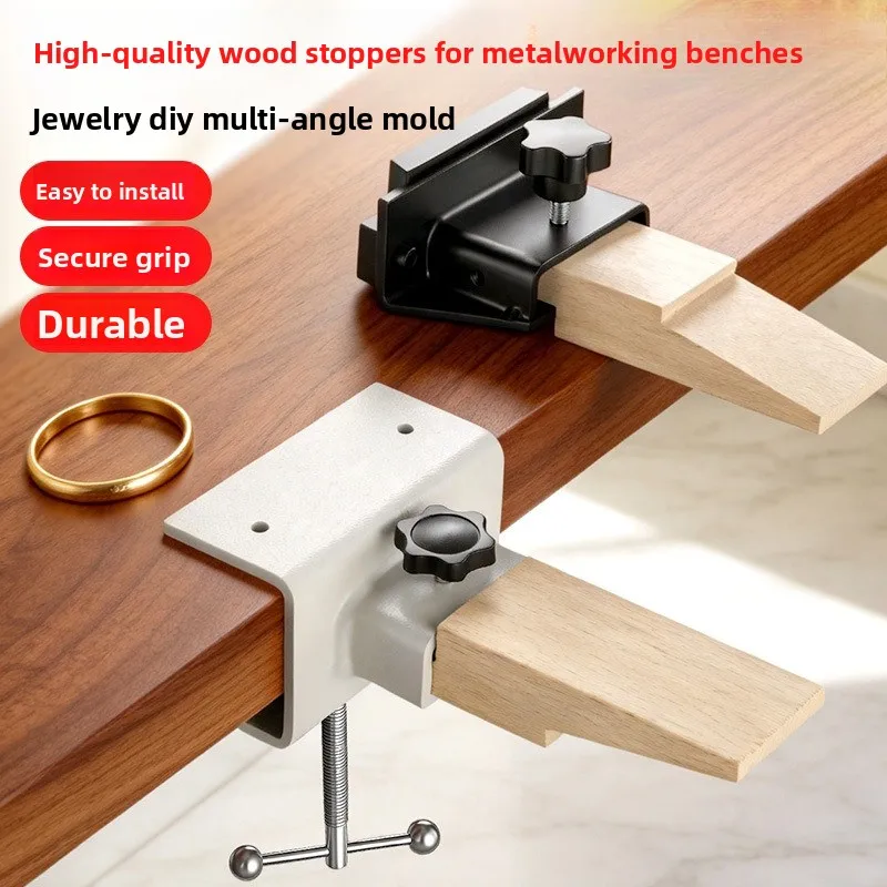 Wooden Bench Pin Mounting Work Bench Pin Kit Processing Metal Holder Clip Making Practical Cutting Jewelry Tool for Jewelers