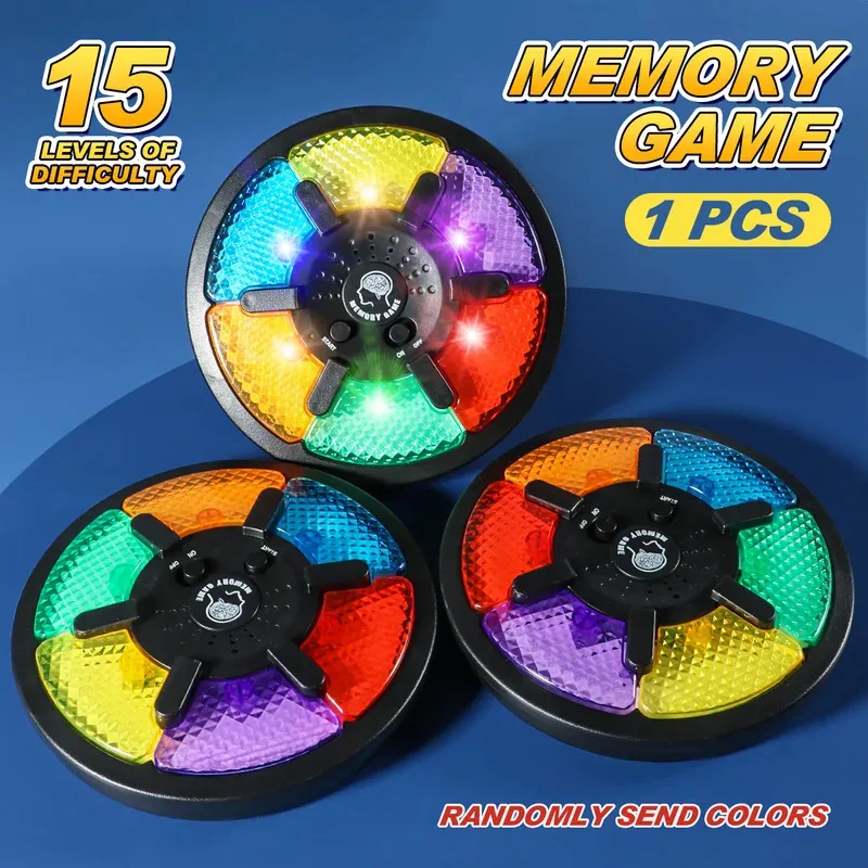

1PC Handheld Electronic Memory Training Game Machine Memory Training Game Machine with Light and Sound Interactive Game Toys