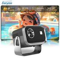 Everycom HY320 Mirror Version Mini Projector Support 4K 550ANSI 1080P Projectors 1280*720P Home Cinema Portable Beamer