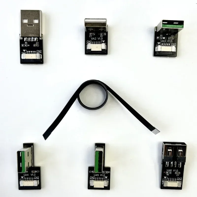 DIY Flexibles Flachkabel für Raspberry Pi Typ-C Mini/Micro USB2.0 Verlängerungsband FFC FPV Slim PCB Connector FPC Ladeadapter