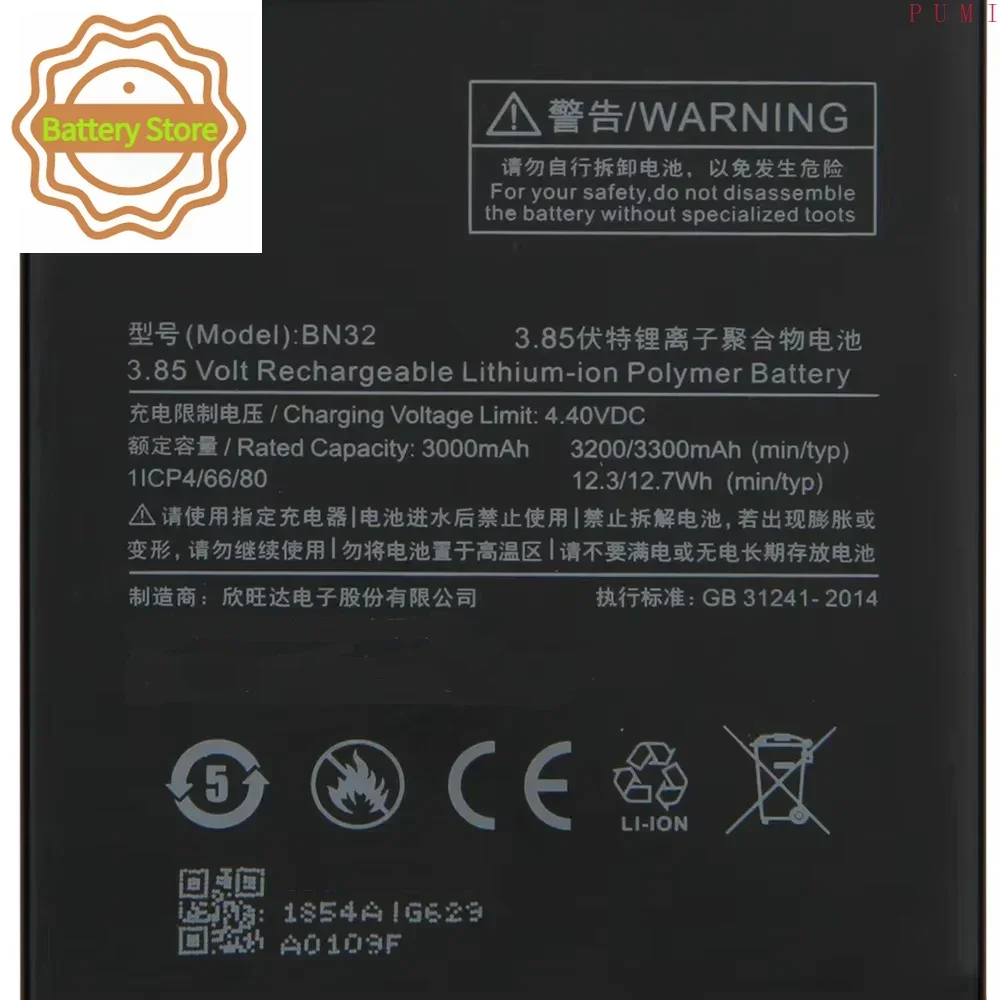 BN32 Phone Battery For Xiaomi Mi8 M8 Replacement Battery High Quality Batteries With Tool 3300mAh