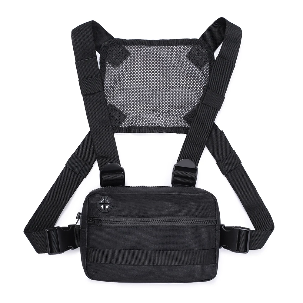 Molle Chest Bag  Front Pack Chest Rig Vest EDC Streetwear Backpack Outdoor Sports Hunting Bags