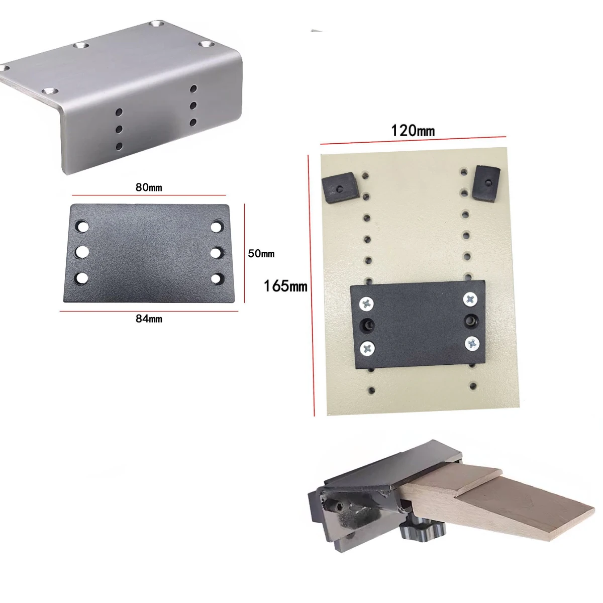 

Stainless Steel Mounting Plate with Wooden Bench Pin Kit Jewelry Setting Tools Stainless Steel Mounting Plate adjust height