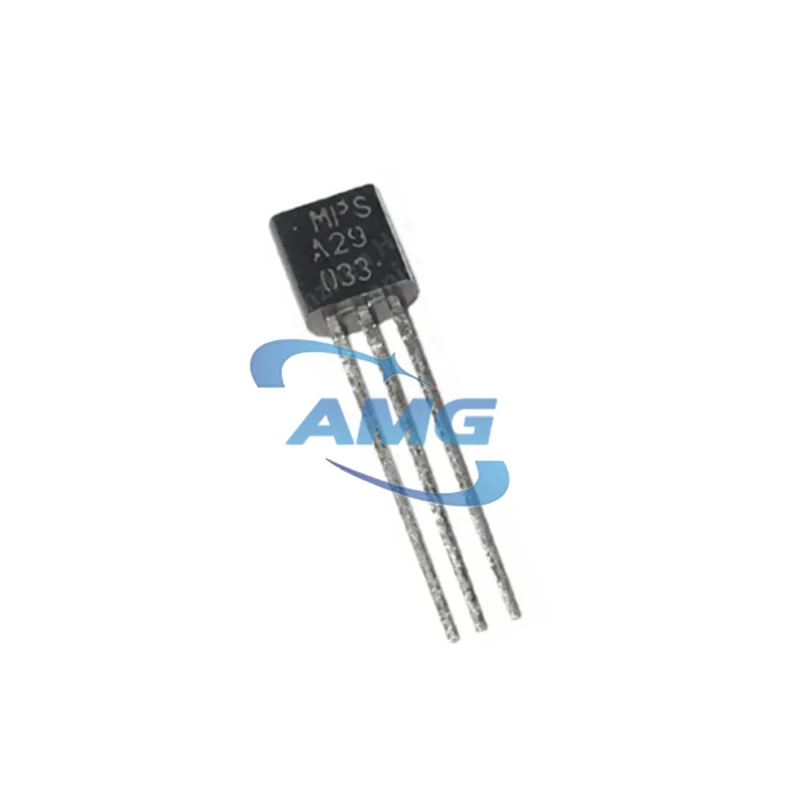 10 Stück MPSA29-Paket TO-92 N-Kanal 100 V 0,8 A Silizium-Darlington-Transistor