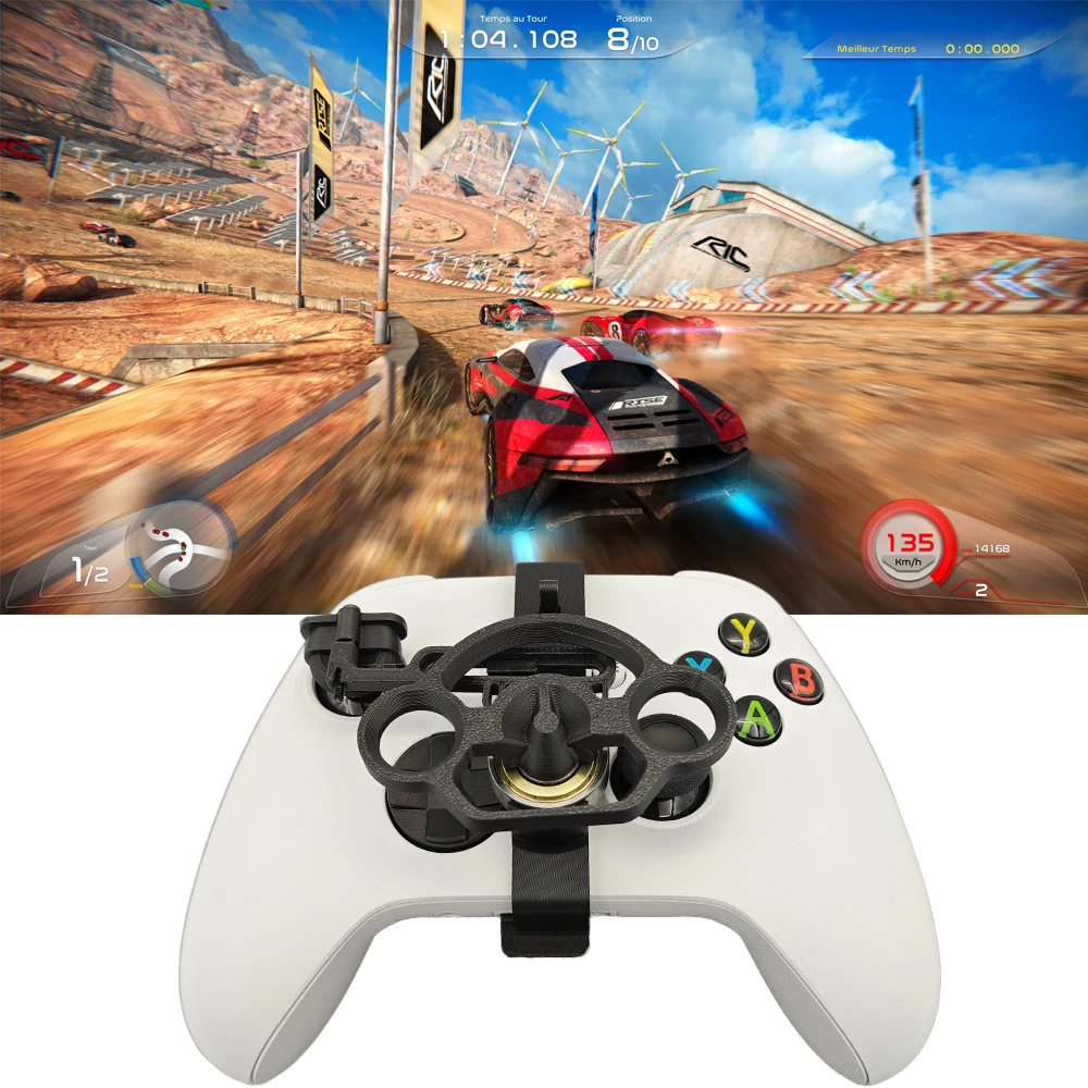 

Mini Racing Steering Wheel for xbox series X/S Controller, 3D Printing Racing Games Mini Steering Wheel Replacement Accessories