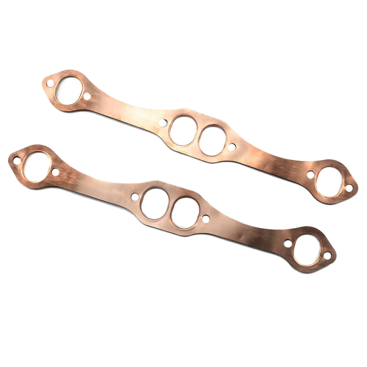 Car Oval Port Copper Exhaust Pipe Gaskets PH306 for Chevy SBC 327 305 383 Engines Gaskets