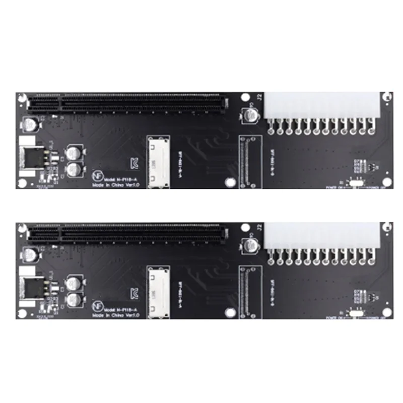 

Адаптер Top-2X Oculink SFF-8612 8X к PCIE X16 PCI-Express с 24-контактным портом питания ATX для видеокарты материнской платы