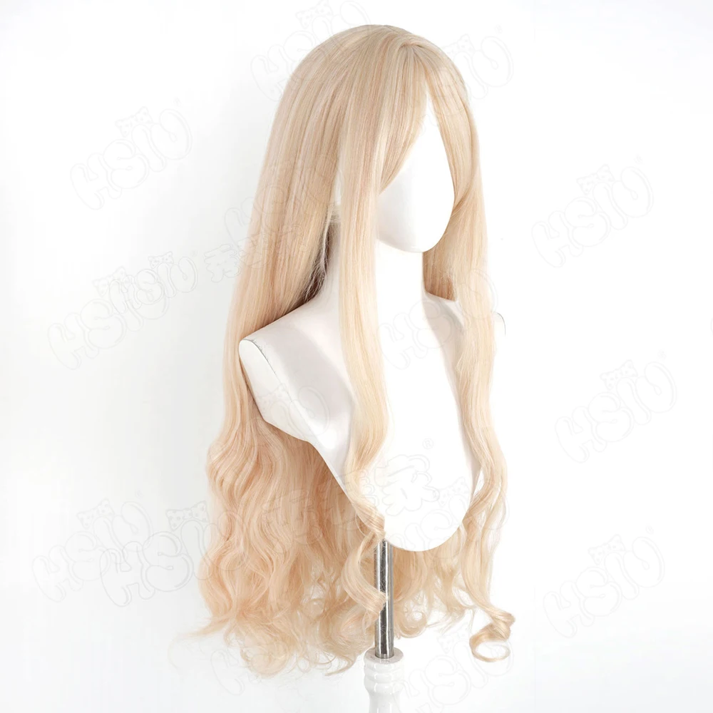 ゲームブルーアーカイブ 翠園セイヤ コスプレウィッグ 90CM 黄色のロングヘア合成ウィッグ+ウィッグキャップ パーティー ハロウィンウィッグ