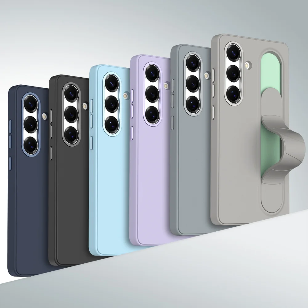 Etui na telefon z zawiasem i silikonowym uchwytem na nadgarstek Clever Control do Samsung Galaxy S25 S24 S26 Ultra, odporne na wstrząsy. — zdjęcie produktu 6