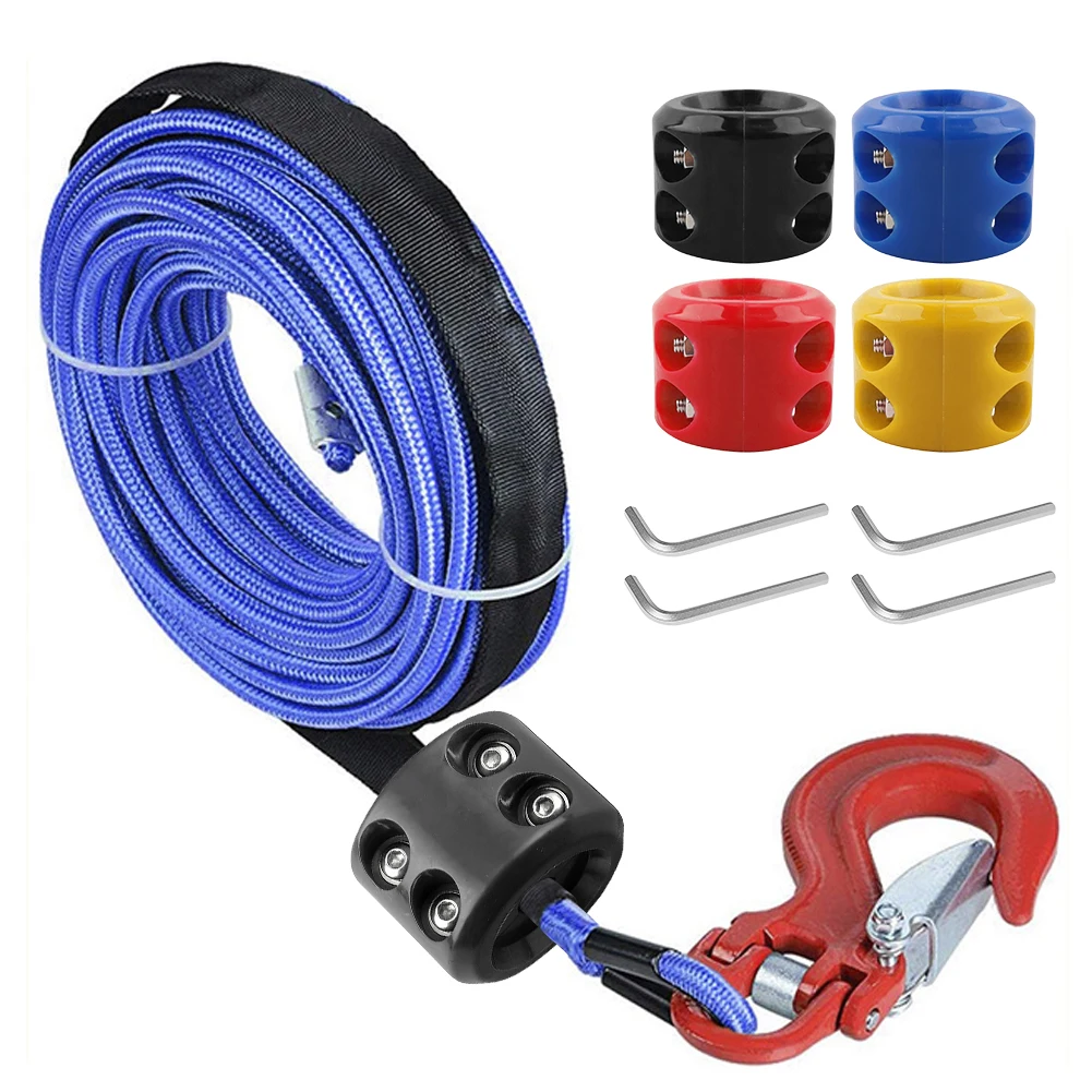 Rope Line Cable Saver Cable Protector Rubber Plug Protects Towing Hook Rubber Cord Plug Car Protector Auto Offroad ATV UTV Parts