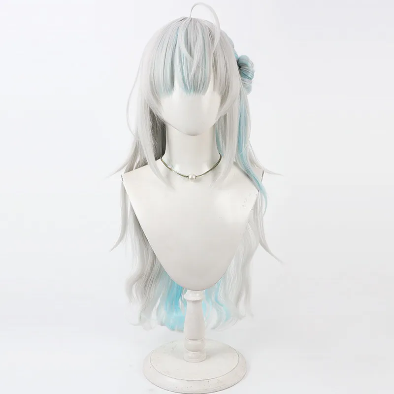 Virtual YouTube Vtuber Ginshiro Saine Cosplay Wig Halloween Carnival Party Props Synthetic Hair Heat Resistant Fiber + Wig Cap