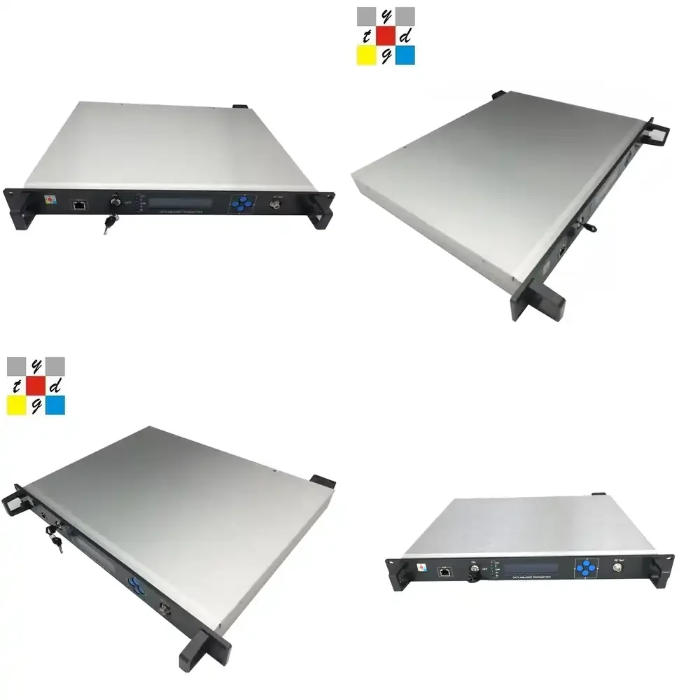 Transmisor Óptico YATAI 1550nm/1310nm CATV con Función de Modulación Directa, Doble Fuente de Alimentación y AGC