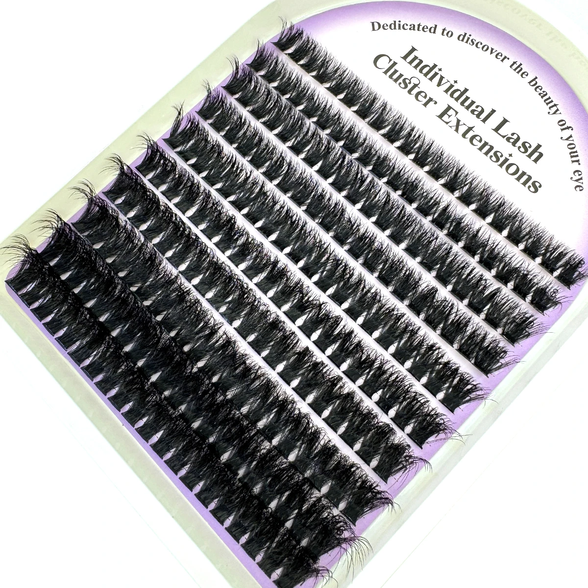 10 Reihen flauschige dicke Wimpern-Cluster 60–160D D/DD Curl Wispy Einzelwimpern 8–16 mm Mix Wimpernverlängerungen Falsche Wimpern – Detail 2