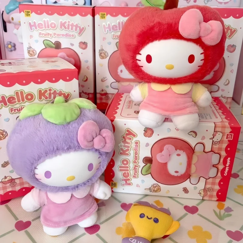 

Toptoy Celebrity Style Sanrio Hello Kitty Blind Box Fruit Paradise Plush Doll Collectible Figurine Home Decor Gift Yle